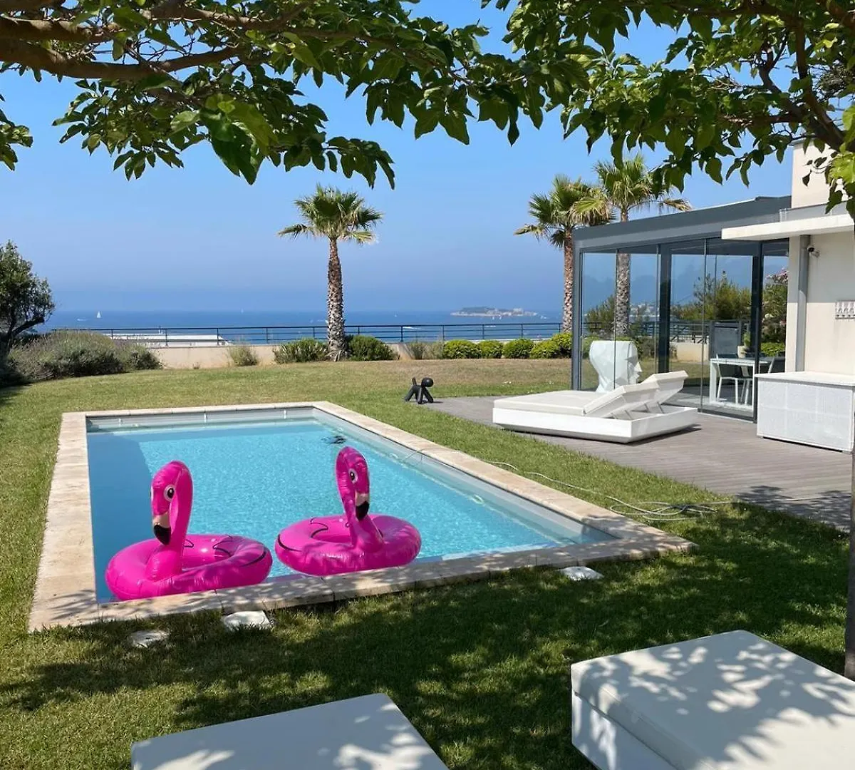 Maison-Appartement La Palmeraie Piscine Et Magnifique Vue Mer Sanary-sur-Mer
