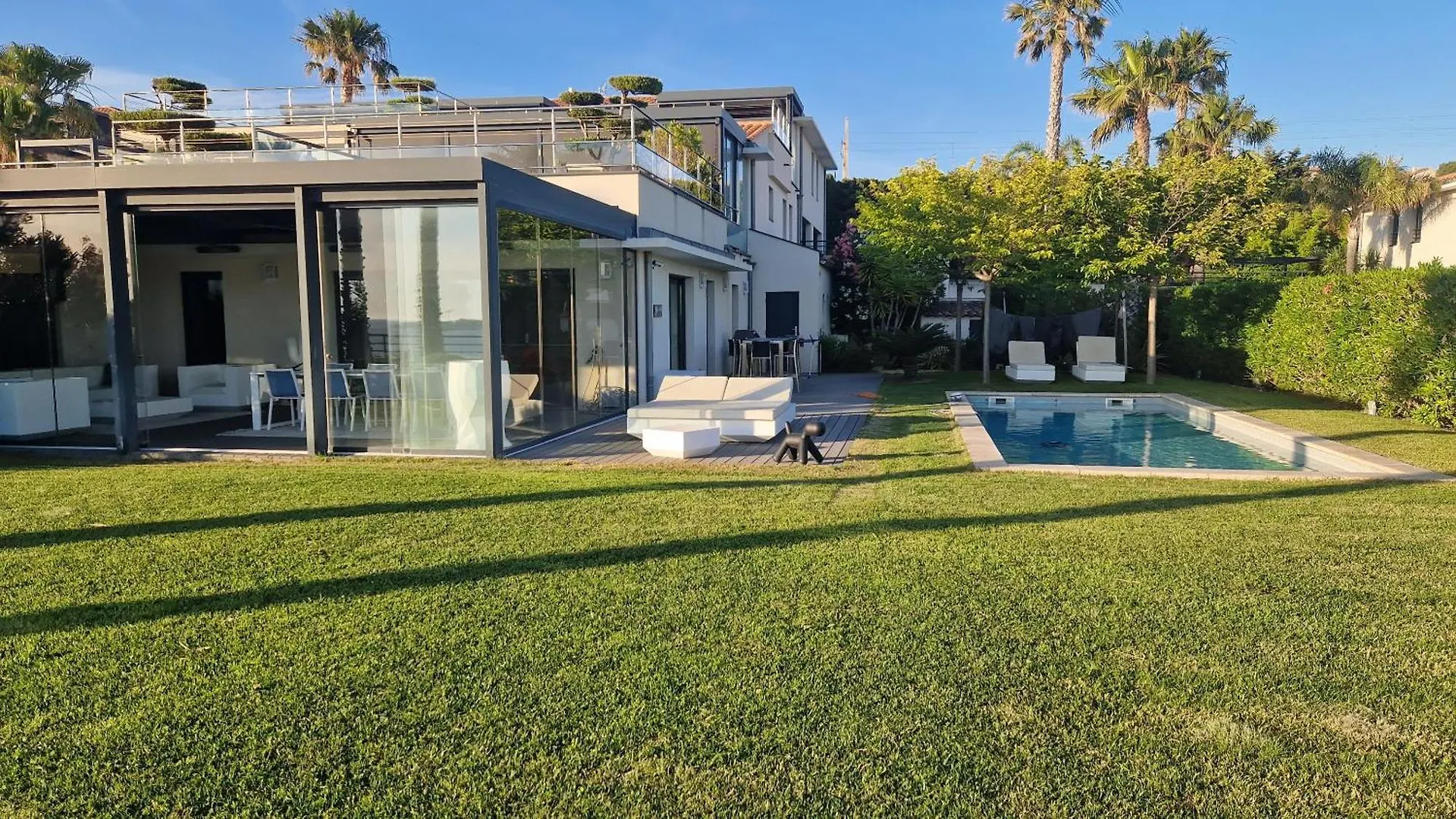 Maison-Appartement La Palmeraie Piscine Et Magnifique Vue Mer Sanary-sur-Mer Frankrijk